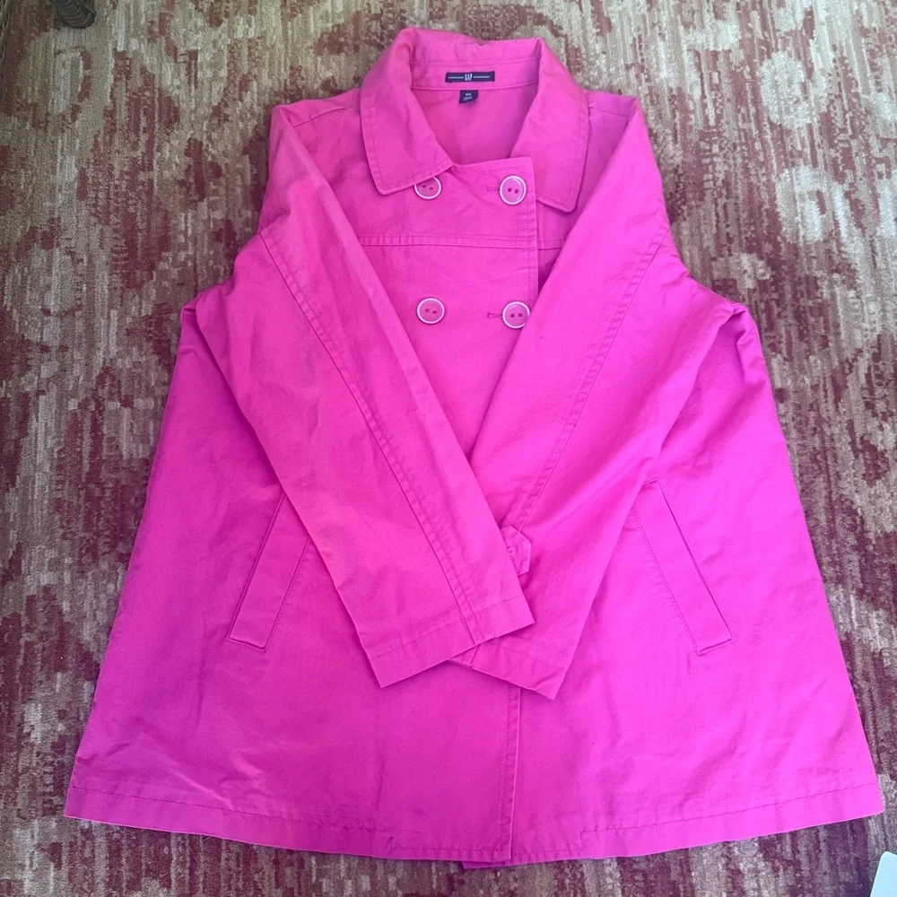 GAP Vibrant Pink Coat! Size XXL - Picture 2 of 7